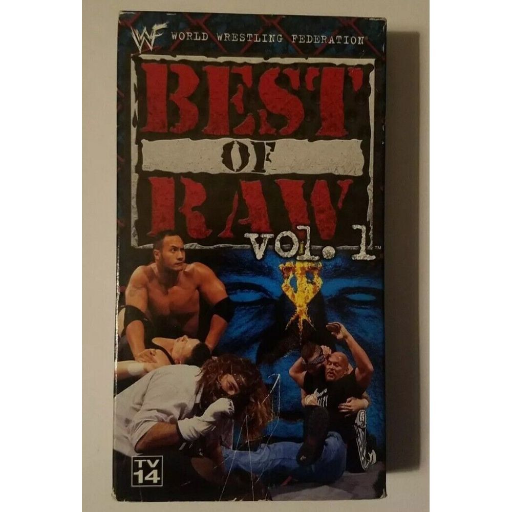 2‎ VHS WWF Best Of Raw Vol 1 (VHS, 1999) & WWE Best Of Wrestlemania I-XIV VHS